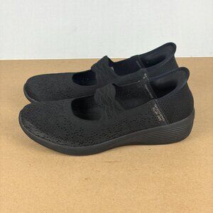 Skechers Slip-Ins Arya That's Sweet Sneakers Womens 7 Black Memory Foam Slip On